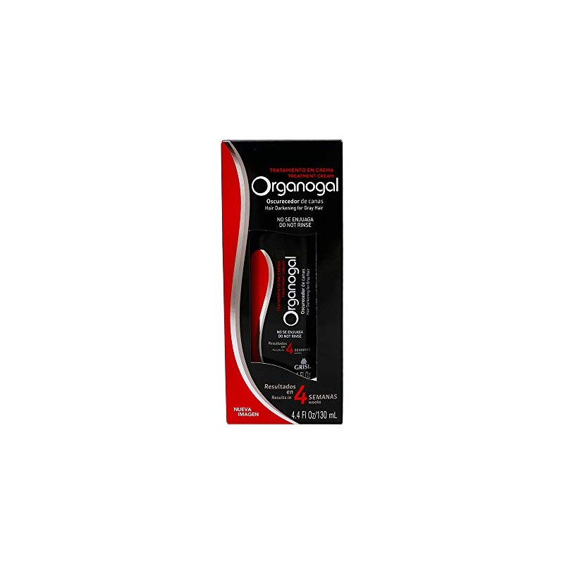 Organogal Tratamiento, color Negro Intenso, 130 ml Shampoo Grisi negro