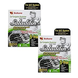 Bullsone Car Odor Eliminator Deodorizer for A/C system with Natural Ingredients (2 Pack) (Forest)