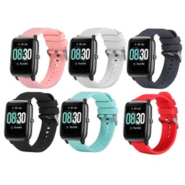 TenCloud 6-Pack Replacement Bands Compatible with iTech Fusion 2 /2S / 2R for Men Women, Soft Silicone Band Accessories Sports Wristbands with Quick Release