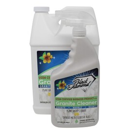 Black Diamond Stoneworks Granite Counter Cleaner: USDA Certified BIOBASED- Safe for Granite and other stone countertops. Safe for food contact formula to keep your countertops looking fresh and clean!