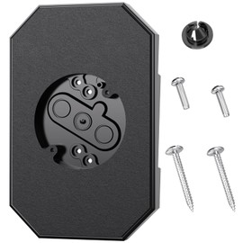 Siding Mounting Kit, Siding Mount Block, Outdoor Light Mounting Block with Built-in Electrical Box, Light Mount Plate for 4 inch and 1/2 inch Lap Double, Black