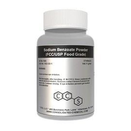 Sodium Benzoate Powder - Pure Food Grade Preservative | Ideal for Baking, Cosmetics, & Personal Care | (250 Grams)
