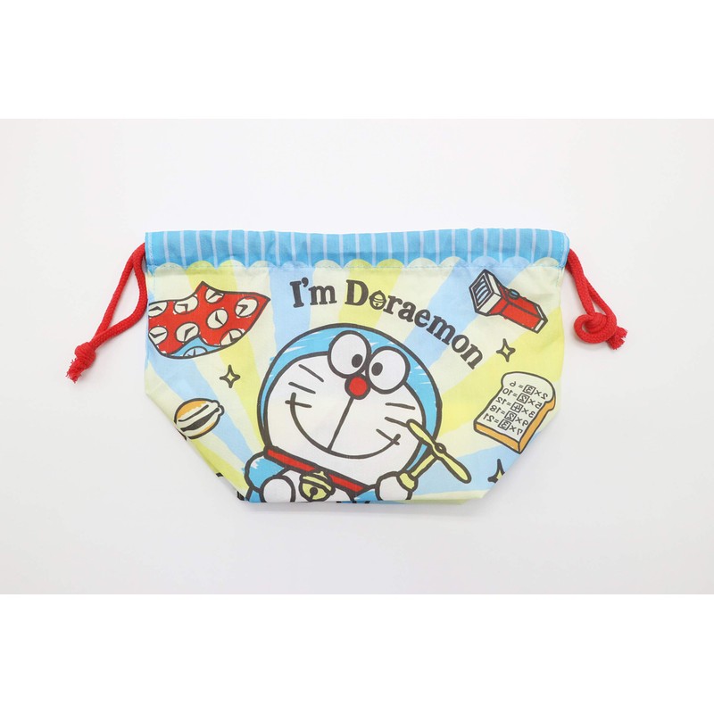 Marushin 2825002400 Lunch Bag, Gusseted Drawstring I'm Doraemon Gusseted Gusset,