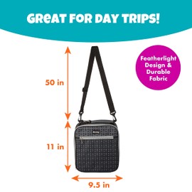 Bentology Kids Insulated Lunch Bag- 2-in-1 Adjustable Strap for Lunchbox Tote or Hands-Free Carry - Waterproof, Leak-Resistant, BPA-Free - Keeps Food Hot or Cold for Hours - Back to School Essential
