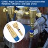 Jiotar QDB33 Argon Hose Quick Connect Fittings Set, Argon Inert