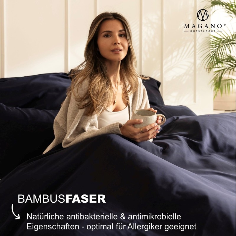 Magano® Luxury Bed Linen Set - Bamboo & Cotton Satin