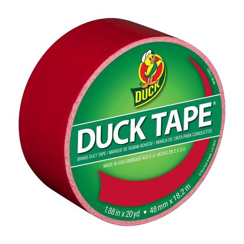 Duck Brand Color Duct Tape Christmas Holiday Combo 2-Pack, Red