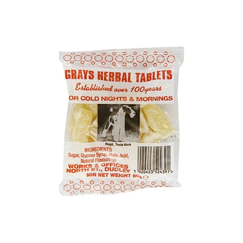 Grays Herbal Tablets - Each 60g Bags (6 x 60g