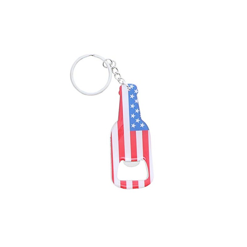 American Flag Beer Bottle Opener Keychain