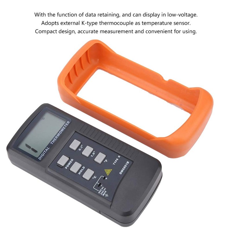 Digital Thermometer, Single Channel Type K Digital Thermocouple Sensor, Thermometer