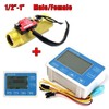 Male to Male Digital LCD Display Water Flow Meter Kit