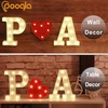 Pooqla LED Marquee Letter Lights Sign, Light Up Alphabet Letter