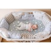 4 Pack Soft Star and Moon Neutral Unisex Fitted Baby