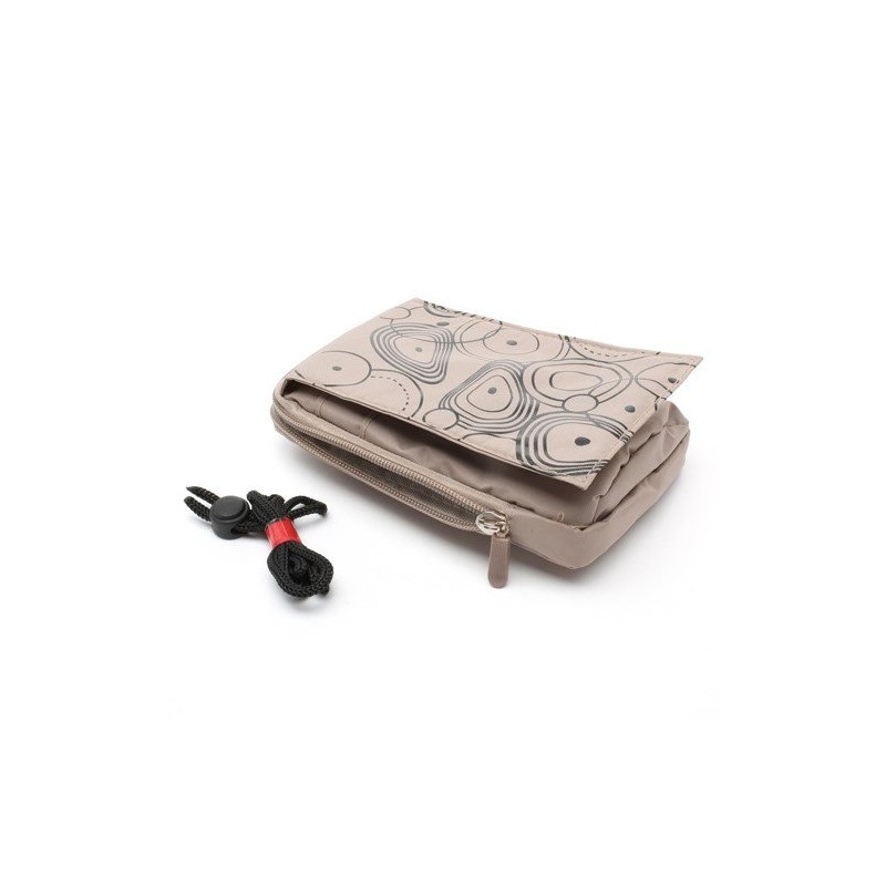 DFV mobile - Multi-Functional Vertical Stripes Nylon Pouch Bag case