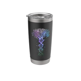 DNA Tree Life Earth Genetics Biologist Science Gift Stainless Steel Insulated Tumbler