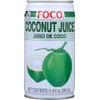Six pack of Foco Coconut Juice Drink 11.8 Oz -