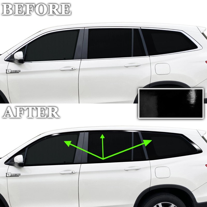 ClearSurface Fits Honda Pilot 2016 - 2022 Window Chrome Delete