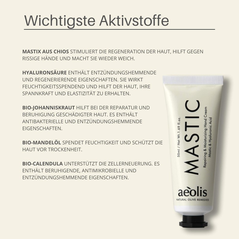 Aeolis Hand Cream Mastic 50ml