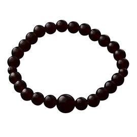 Nakago E-120 Precious Stone Bracelet Onyx 0.2 inch (6 mm)