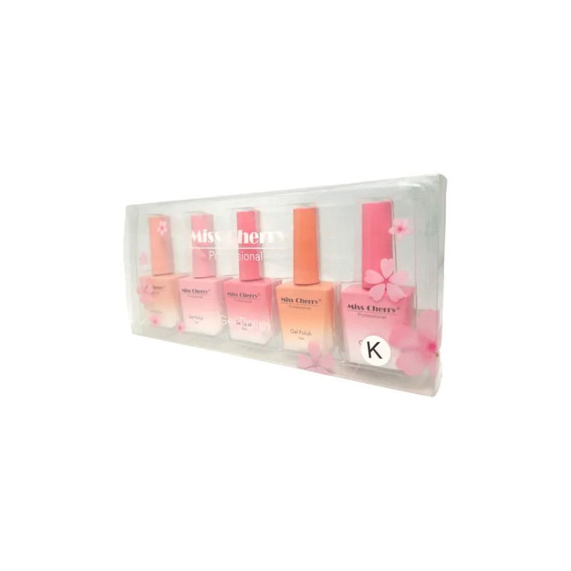 Miss Cherry Gel Polish Base Semipermanente Uvled 5pz 15ml