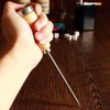Fireboomoon 3 Pack Stainless Steel Ice Pick with Safety Wooden
