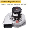 Adviace Replacement Combustion Fan Blower with Housing for St Croix
