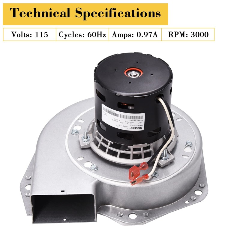 Adviace Replacement Combustion Fan Blower with Housing for St Croix