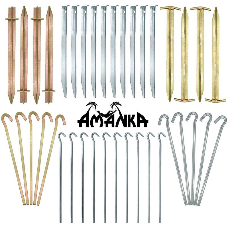 AMANKA Indestructible 5 Triangular Tent Pegs XL Pegs 230 x