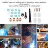 26Pcs TIG Welding Torch Tool Glass Cup Gas Lens Welding