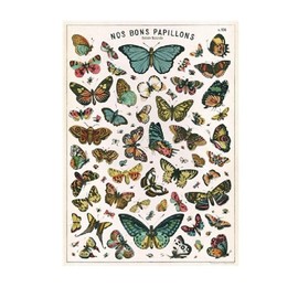 Cavallini Decorative Paper - Nos Bons Papillons 20"x28" Sheet