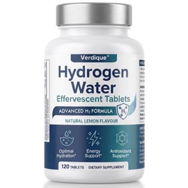 Hydrogen Tablets 120 Count, H2 Molecular Hydrogen Water Tablets with Magnesium for Drinking Water
