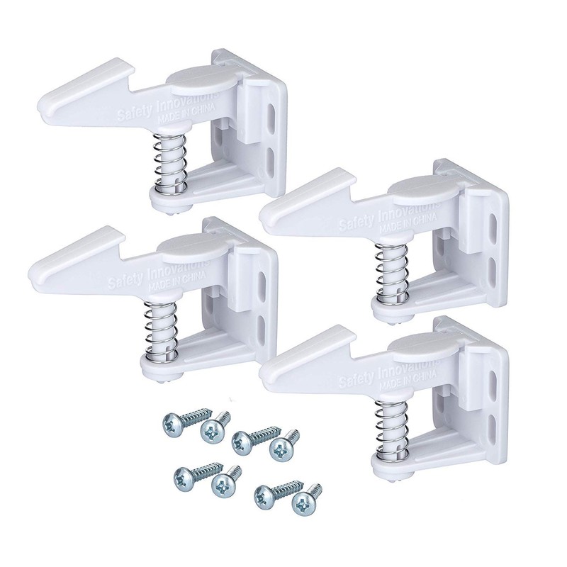 Spring Loaded Cabinet and Drawer Latch pack of 4