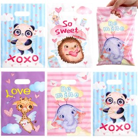 ceiba tree ceiba tree Valentines Day Goodie Bags Treat Bags for Kids Valentine Party Favors School Classroom Exchange Gift Wrapping 24Pcs