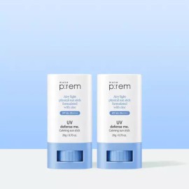 Makeprem 메이크프렘 유브이 디펜스 미 카밍 선스틱 20g+20g SPF 50+ PA++++ Makeprem UV Defense Me Calming Sun Stick 20g+20g SPF 50+ PA++++