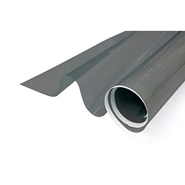 G Greenfilm Static Cling Window Tint 50% Easy DIY for Home and Residential and Automotive, No Glue Light Gray Window Film (24" x 120")