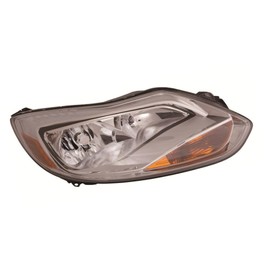 KarParts360 For Ford Focus 2012 2013 2014 Headlight Assembly Driver Side | CAPA | Amber And Clear Lens | Sedan/Hatchback | S/SE/SEL Model | w/Bulbs | Replacement For FO2502298, FO2502298C | BM5Z13008K