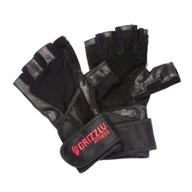 Grizzly Fitness Nytro Wrist Wrap Gloves - Medium, Black