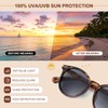 SKYWAY Reading Sunglasses for Women Men, Classic Round Outdoor Reader