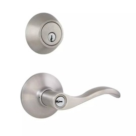 Defiant NEW Defiant Naples Satin Nickel Combo Pack with Single Cylinder Deadbolt