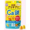 UHA味覚糖 グミサプリキッズ(KIDS) カルシウム・鉄 パイナップル・マンゴー味アソート スタンドパウチ 20日分100粒