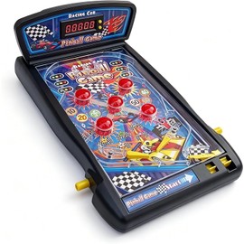 Racing Car Tabletop Pinball Machine, Retro Arcade Toy, Age 8+