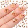 VZZNN 120 Pcs Tiny Capybara Figures for Miniature Animal Desktop