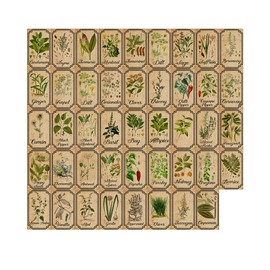 Herb and Spice Apothecary Labels Vintage Labels Stickers for Jars Bottles Tags