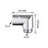 Walkinginrain 90 degrees Shower Head Elbow Adapter, Shower Arm Elbow