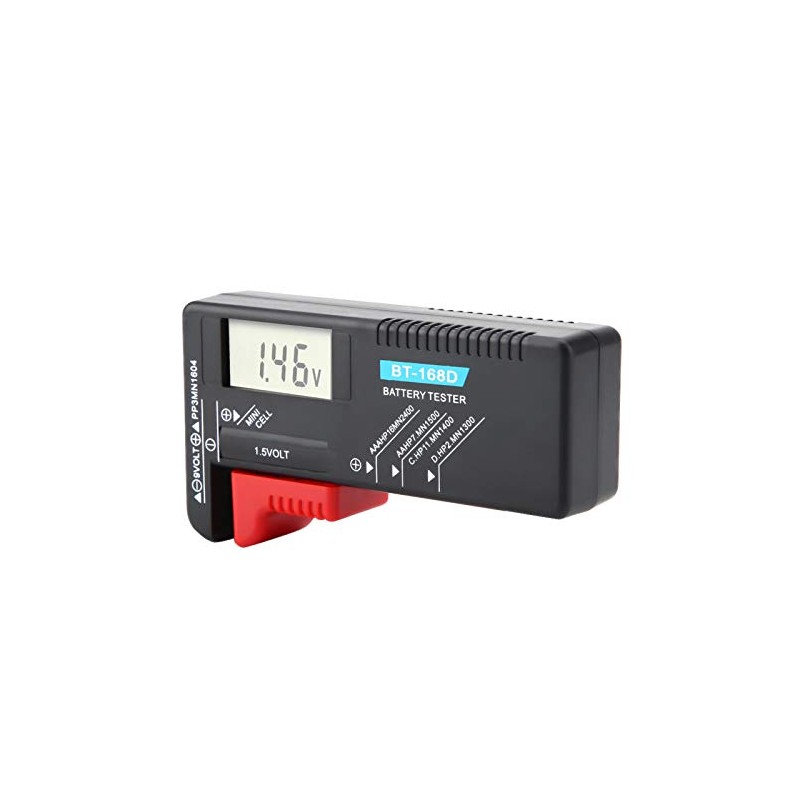 Probador de Batería Pequeña, Walfront Bt-168d Probador de Voltaje de