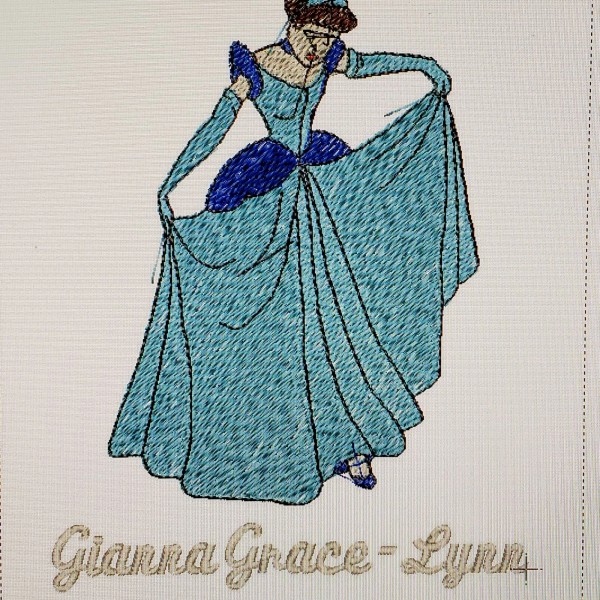 Gerber Baby Personalized Burp Cloth Cinderella