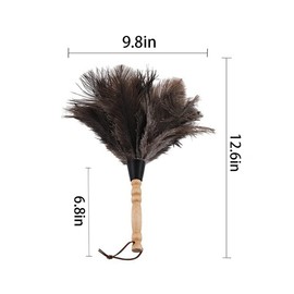 Feather Dusters, Ostrich Duster with Handle Cleaning Brush Tool for Home&Garden Cobweb,Ceiling Fan,Furniture Dusting,Swifter Dusters