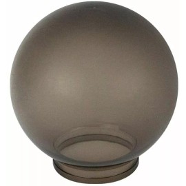 KastLite 10" Smoke Acrylic Lamp Post Globe with 3.91" Fitter Neck