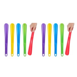 FOMIYES Shoe Horn: 5Pcs Long Handle Shoehorn for Seniors - 12.5 Portable Plastic Boot Horn Lifter Shoe Spoon Helper for Women and Kids