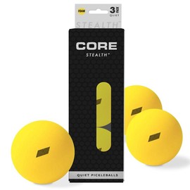 Stealth Pickleball Balls - Quiet Outdoor & Indoor Pickleball Balls (Set of 3)